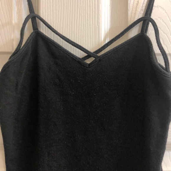 black tank top with crossed straps from brandy - Picture 2 of 3